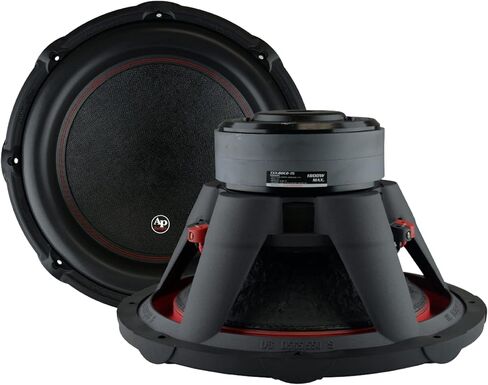 AudioPipe TXX-BDC2-12 12 Inch 1500 Watt High Performance Powerful 4 Ohm DVC Vehicle Car Audio Subwoofer Speaker System, Black in Saudi Arabia