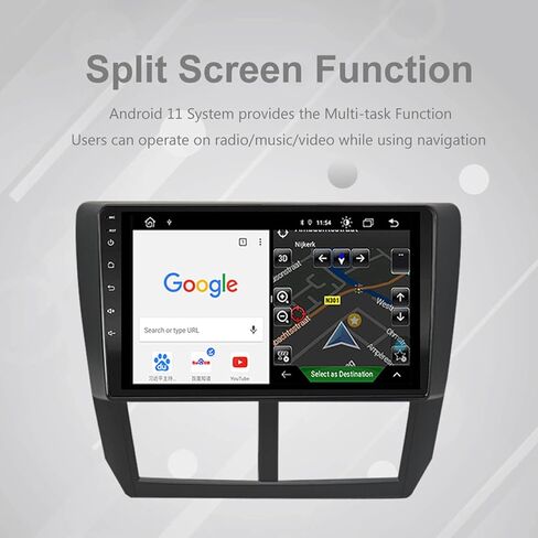 Android 11.0 Car Radio Play for 2008-2012 Subaru Forester / 2008-2011 Impreza / 2008-2014 Impreza WRX STI 2G RAM 32G ROM EZoneTronics in Kuwait