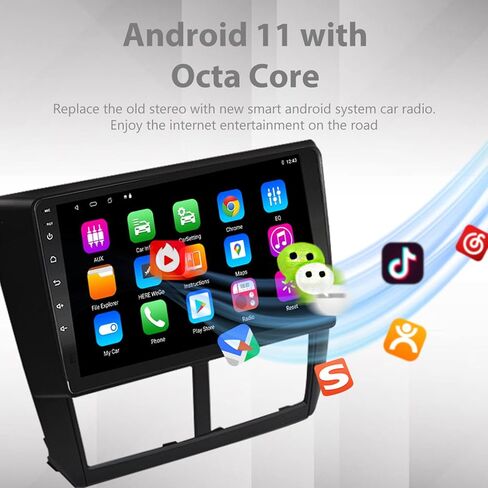 Android 11.0 Car Radio Play for 2008-2012 Subaru Forester / 2008-2011 Impreza / 2008-2014 Impreza WRX STI 2G RAM 32G ROM EZoneTronics in Kuwait