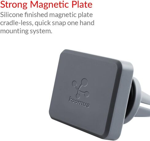 حامل سيارة من Koomus Pro Air-M مغناطيسي شامل بدون مهد للهواتف الذكية in Kuwait