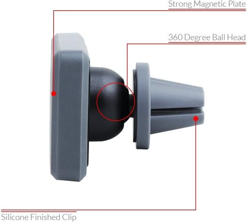 حامل سيارة من Koomus Pro Air-M مغناطيسي شامل بدون مهد للهواتف الذكية in Kuwait