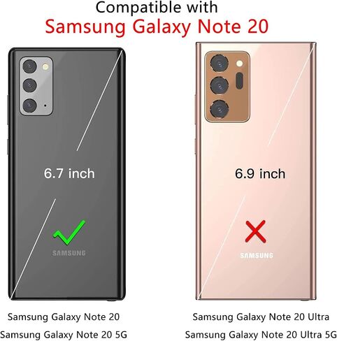 Samsung Galaxy Note 20 Case Note 20 5G Case Military Grade Shockproof with Kickstand Stand Built-in Magnetic Car Mount Armor Heavy Duty Protective Case for Galaxy Note 20 5G Phone Case (Black) in Kuwait