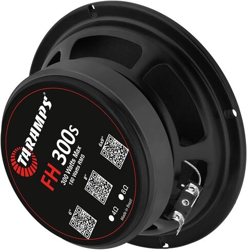 Taramp's 6.5" FH 300s 8 Ohms Mid-bass to High Car Audio Loudspeaker, 150 Watts RMS Power High Performance 300 watts Musical Program Power, Aluminum Bullet, Sold in Pairs in Saudi Arabia