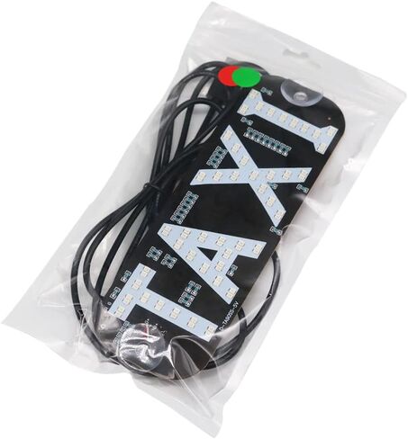 ديكور لافتة LED YSY، خطاف وامض USB قابل للتغيير بلونين على نافذة السيارة مع مصباح إضاءة سيارة أجرة ملحق للسيارة DC 5V (أحمر وأخضر، مفتاح USB) in Kuwait