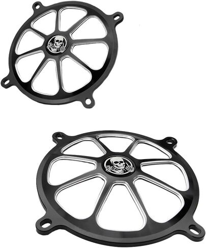 GUAIMI Audio Fairing Mount Speaker Grill Cover Compatible with Harley Touring Street Glide FL Trike 1996-2013 (Middle Finger) in Saudi Arabia