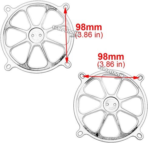 GUAIMI Audio Fairing Mount Speaker Grill Cover Compatible with Harley Touring Street Glide FL Trike 1996-2013 (Middle Finger) in Saudi Arabia
