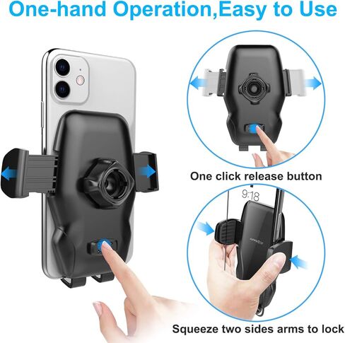 APPS2Car Car Phone Holder Mount, Universal Dashboard Windshield Phone Mount for Car, Sturdy Suction Cup Phone Holder with Strong Sticky Gel, Compatible with iPhone, Samsung and All 4-7 inch Phones in Kuwait