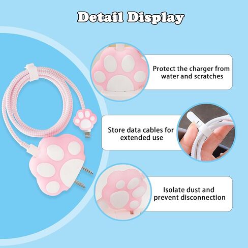 حافظة حماية للحيوانات لشاحن الرسوم المتحركة ثلاثية الأبعاد من سابو - للهاتف 20 واط USB-C شاحن محول الطاقة PVC وكابل USB Lightning (الأفوكادو) in Kuwait