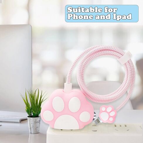 حافظة حماية للحيوانات لشاحن الرسوم المتحركة ثلاثية الأبعاد من سابو - للهاتف 20 واط USB-C شاحن محول الطاقة PVC وكابل USB Lightning (الأفوكادو) in Kuwait