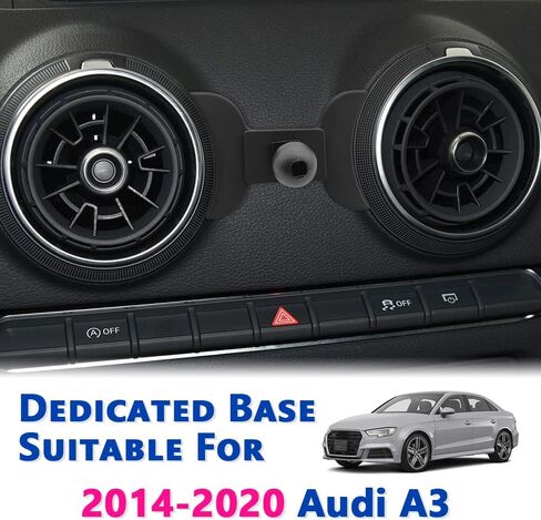 Car Phone Mount for 2014-2020 Audi A3 S3 RS3 8V [Thick Case Friendly] Mobile Phone Holder Cell Navigation Bracket Air Vent Auto Accessories Cradles, All Phones (Metal Base) in Saudi Arabia