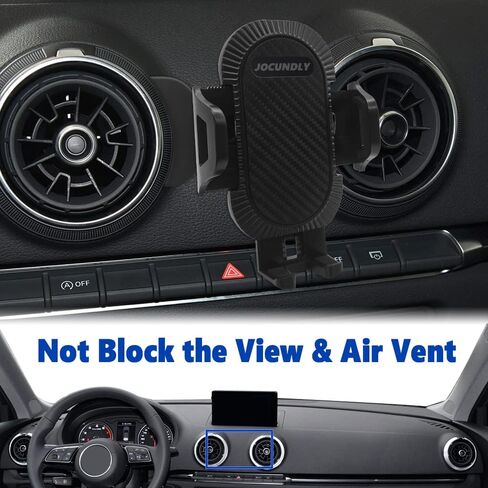 Car Phone Mount for 2014-2020 Audi A3 S3 RS3 8V [Thick Case Friendly] Mobile Phone Holder Cell Navigation Bracket Air Vent Auto Accessories Cradles, All Phones (Metal Base) in Saudi Arabia