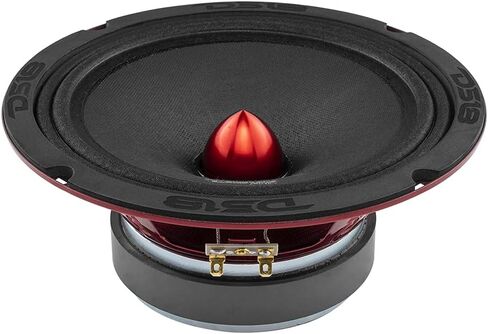 DS18 PRO-X8BM Loudspeaker - 8" Midrange Red Aluminum Bullet 550W Max 275W RMS 8 Ohms + Car Door Foam Speaker Rings Blocker Soundproof Sponge - Great for Car Speaker Insulation - 2 Speakers in Saudi Arabia
