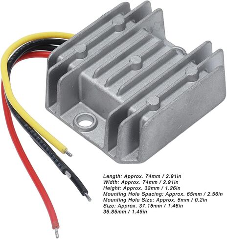 Voltage Converter Regulator, DC 24V to DC 19V Converter, 190W DC Converter, IP67 Waterproof Car Power Converter, for Auto Car DC 24V to 19V 10A in Saudi Arabia