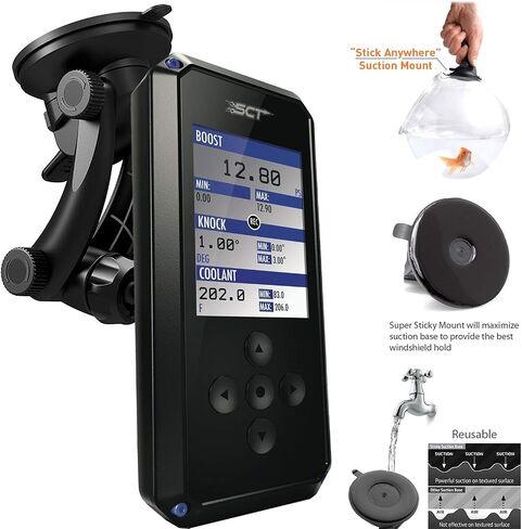 LycoGear Heavy Duty Strong Suction Mount w/N60 Magnetic Cradle Holder for Bully Dog BDX/SCT BDX Pop Auto Engine Tuner Programmer (Also Compatible with Smartphone Socket Holder) in Saudi Arabia