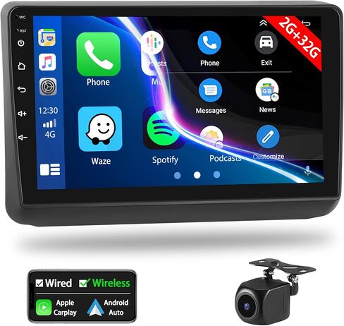 for Jeep Grand Cherokee wk2 2014-2017 Car Stereo with Carplay Android Auto 9 inch Touchscreen 2GB+32GB Android Radio Support GPS WiFi SWC RCA USB Rear Camera Canbus in Saudi Arabia