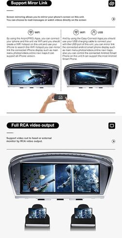 Car GPS Navigator Android 11.0 Auto Stereo for BMW 3 5 Series E90 E60 with iDrive System Retained 8.8 inch IPS Touch Screen, CarPlay (2005-2008 CCC System, Octa Core 2GB RAM 32GB ROM) in Saudi Arabia