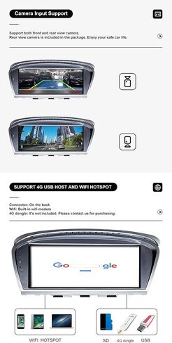 Car GPS Navigator Android 11.0 Auto Stereo for BMW 3 5 Series E90 E60 with iDrive System Retained 8.8 inch IPS Touch Screen, CarPlay (2005-2008 CCC System, Octa Core 2GB RAM 32GB ROM) in Saudi Arabia