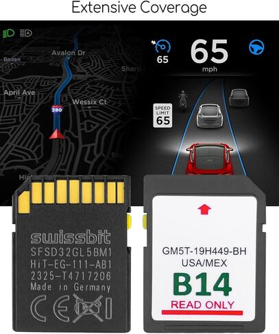2023 Latest Version B14 Navigation GPS SD Card Fit for Lincoln Ford Sync 2 USA MEX Map, Newest Updated B7-B13 in Saudi Arabia