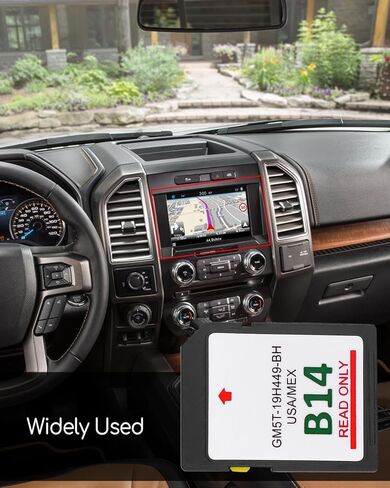 2023 Latest Version B14 Navigation GPS SD Card Fit for Lincoln Ford Sync 2 USA MEX Map, Newest Updated B7-B13 in Saudi Arabia
