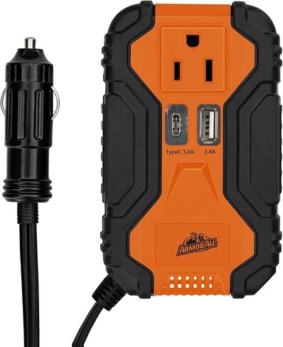 إكسسوارات XTREME DIGITAL LIFESTYLE ACCESSORIES عاكس طاقة ممتاز بقدرة 120 وات مزود بمنفذي USB وUSB-A وUSB-C in Kuwait