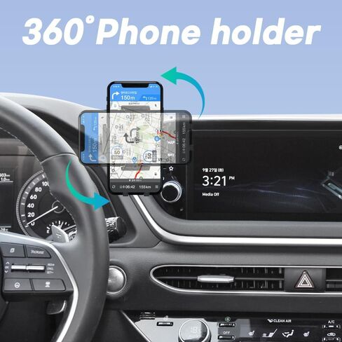 FICS Sonata 2023 Accessories, Hyundai Sonata 2023 Phone Mount, Customized Phone Holder in Kuwait