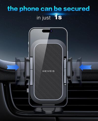Phone Holder Car, [Upgraded Metal Hook Clip] Car Phone Holder for Car Vent, [Thick Cases Friendly] Cell Phone Holder Car, Suitable for Almost All Types of Mobile Phones in Saudi Arabia
