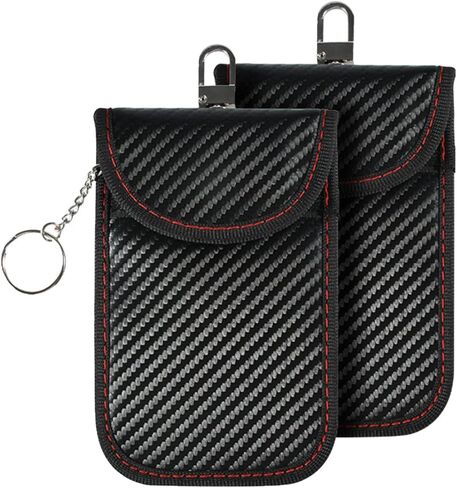 حافظة مفاتيح فاراداي من سوبر كاكا، حامل مفتاح فوب للسيارة بتقنية تحديد الهوية بموجات الراديو، حقيبة حجب الاشارة مضادة للسرقة لحجب اشارة تحديد الهوية بموجات الراديو، اكسسوارات السيارات، شنط فاراداي in Kuwait