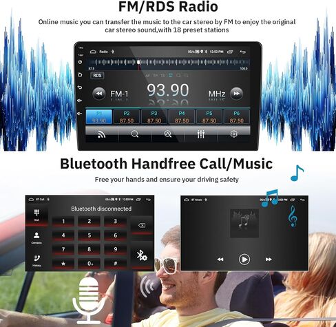 2+32G Android Car Stereo for Mercedes Benz W169 W245 B160 B170 B180 B200 W639 Vito Viano W906 Sprinter with Wireless Carplay Android Auto, 9" Touchscreen Bluetooth Car Radio with HiFi WiFi GPS Camera in Saudi Arabia