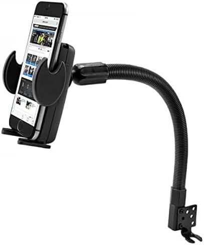 حامل الهاتف في السيارة، حامل رقمي للسيارة {عالمي} حامل للهاتف المحمول آيفون XS MAX X XR 8/8Plus 7/7 Plus، جالاكسي S10 S10E S9 S8 Plus Note 10 9 8 (جميع 4-6.5 بوصة) شاشات مع خاصية الإهتزاز عنق الإوزة in Kuwait