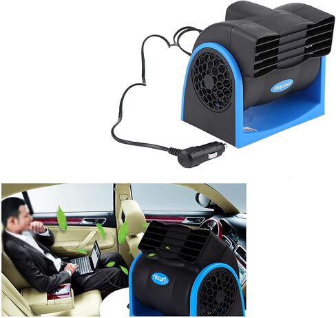 كيولو مروحة مكيف هواء للسيارة لمكيف هواء السيارة، مروحة تبريد هواء للسيارة والمركبات، مروحة كهربائية صغيرة قابلة للتعديل بسرعة صامتة 12 فولت in Kuwait