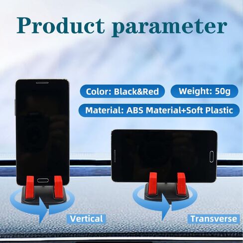 CSRUIC Dashboard Car Phone Holder, Car Phone Mount,Silicone Car Pad Mat for Various Dashboards, Slip Free Desk Phone Stand Compatible with iPhone, Android Smart Phones, GPS, KGs3 and More in Saudi Arabia