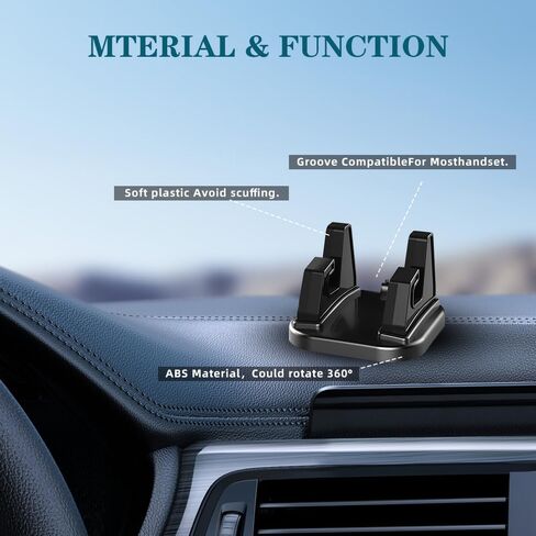 CSRUIC Dashboard Car Phone Holder, Car Phone Mount,Silicone Car Pad Mat for Various Dashboards, Slip Free Desk Phone Stand Compatible with iPhone, Android Smart Phones, GPS, KGs3 and More in Saudi Arabia