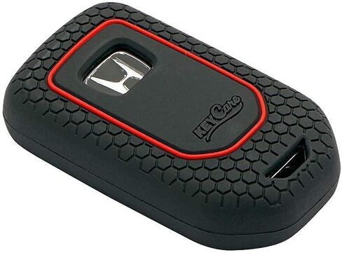 AME 2PCS Deluxe Key Fob Cover for Honda Accord CR-V Civic Pilot (RED Black Combo) in Kuwait
