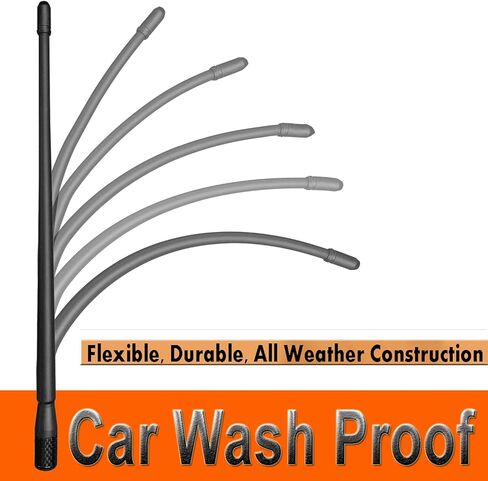 Short Antenna for Nissan Frontier (2003-2021), Nissan Frontier Antenna, 13 inches Flexible Rubber Antenna Replacement, Designed for Optimized FM/AM Reception in Kuwait