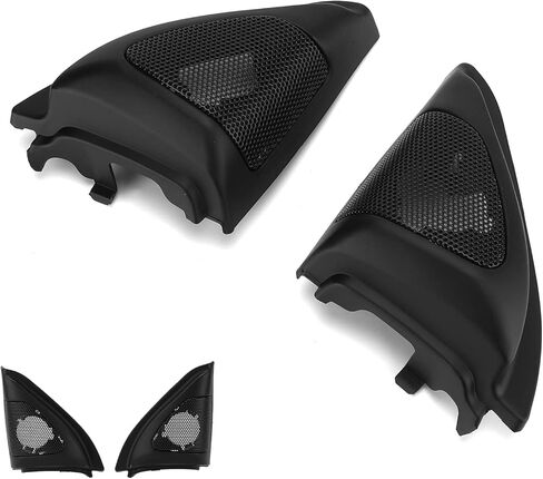 Fydun 1 Pair Car Door Speaker Cover Audio Tweeter Trim Black Speaker Decor Replacement for Corolla 2003‑2006 in Saudi Arabia