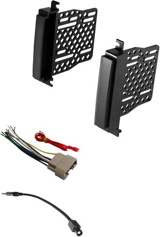ASC Audio Car Stereo Radio Install Dash Kit, Wire Harness, and Antenna Adapter to Add a Double Din Radio for Some 2011 2012 2013 Dodge Durango, 2011-2013 Jeep Grand Cherokee in Saudi Arabia