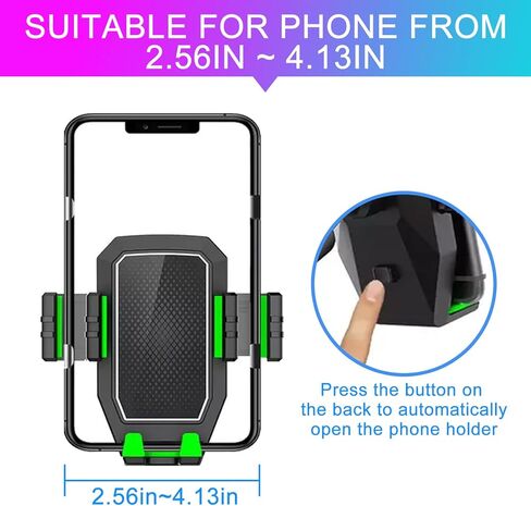 حامل كأس HUMBEST حامل هاتف للسيارة، حامل هاتف للسيارة - حامل هاتف خلوي يدور 360 درجة متوافق مع جميع الهواتف الذكية - موسع حامل أكواب لتجربة قيادة أكثر ملاءمة in Kuwait