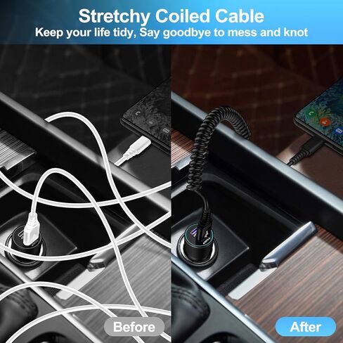 كابل USB A إلى USB C شحن سريع شاحن Android نوع C سلك ملفوف قابل للسحب تلقائيًا 3FT لهاتف Samsung Galaxy A54 A14 5G A23 A24 A34 S23 S22 S21 S20 A03S A12 A13 A53 A32 A42 Z Fold 5 Flip5، Pixel 8 7 6 in Kuwait