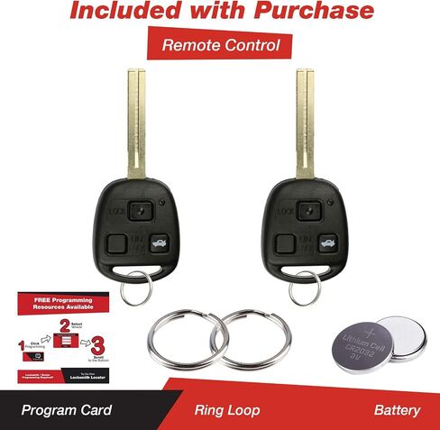 KeylessOption دخول بدون مفتاح عن بعد فوب غير مقطوع مفتاح الإشعال الرئيسي للسيارة ES330 LS430 SC430، HYQ12BBT in Kuwait