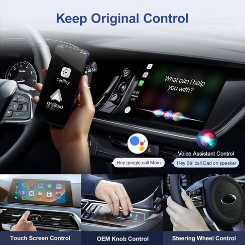 محول CarPlay اللاسلكي ومحول Android التلقائي اللاسلكي، منفذ USB/USB C، دونجل CarPlay اللاسلكي تحويل CarPlay السلكي إلى CarPlay اللاسلكي/Android Auto، لسيارة CarPlay السلكية OEM، التوصيل والتشغيل in Kuwait