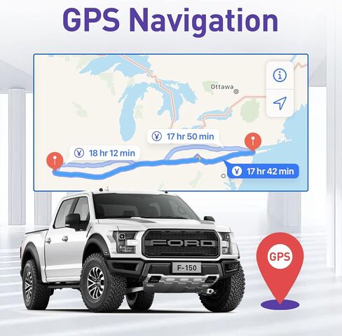 لسيارة Ford F150 2015 2016 2017 2018 ترقية راديو ستيريو، نظام Android 12 4+64G ملاحة مدمج في Carplay اللاسلكي ودعم Android Auto DSP 4G LTE مع كاميرا احتياطية AHD مجانية in Kuwait