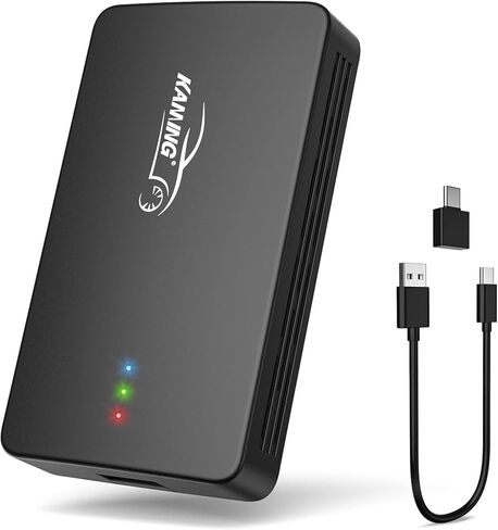 KAMING Wireless CarPlay Adapter with Netflix - The Magic Box 2023 CarPlay Adapter for iPhone & Android Phone to Stream to Car & Convert Wired to Wireless Apple CarPlay & Wireless Android Auto Adapter in Kuwait