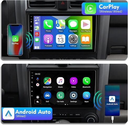 ستيريو سيارة 9 بوصات Android 10 Double Din لسيارة Honda CR-V 2007، 2008، 2009، 2010، 2011 IPS شاشة لمس راديو السيارة مع Carplay & Android Auto Support Backup Camera GPS FM Navi BT in Saudi Arabia