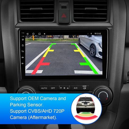 ستيريو سيارة 9 بوصات Android 10 Double Din لسيارة Honda CR-V 2007، 2008، 2009، 2010، 2011 IPS شاشة لمس راديو السيارة مع Carplay & Android Auto Support Backup Camera GPS FM Navi BT in Saudi Arabia