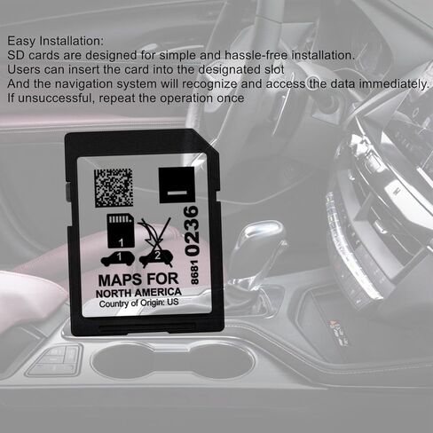 Wzytshun 86810236 2022 أحدث الخرائط والملاحة بطاقة SD أحدث إصدار تحديث الخرائط المتوافق مع GMC Cadillac Buick SilveradoI Camaro 2019 2020 2021 in Kuwait