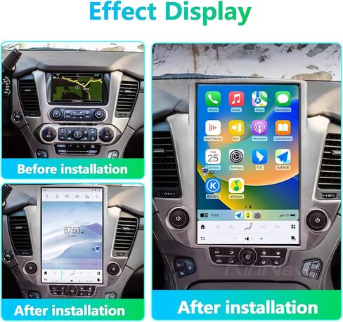 راديو سيارة كوالكوم أندرويد 11 لسيارة شيفروليه سوبربان تاهو جي إم سي يوكون 2014-2020 وحدة رأس بديلة ستيريو 14.4 بوصة IPS 2K شاشة تعمل باللمس طراز تسلا كاربلاي أندرويد ملاحة تلقائية تشغيل الوسائط المتعددة in Kuwait