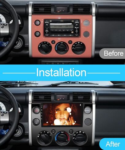 2G 64G Android Car Stereo for Toyota FJ Cruiser 2006-2023 with Apple Carplay, Rimoody 9 Inch Touchscreen Car Radio with GPS Navigation Bluetooth FM HiFi WiFi Android Auto + AHD Backup Camera in Saudi Arabia