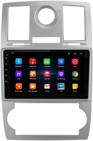 EWLSAC Android 11.0 Double Din Car Stereo for Chrysler 300C 2004-2007 9 بوصة HD شاشة تعمل باللمس سيارة صوت الوسائط المتعددة استقبال مع Carplay Android Auto GPS Radio Navigation Bluetooth Camera، 2+32G in Kuwait