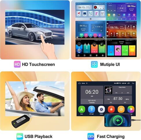 راديو ستيريو للسيارة CamECHO مقاس 9 بوصة يعمل بنظام Android 11 لسيارة BMW 3 Series E46 من 1999 إلى 2005 مع Apple CarPlay وAndroid Auto 2+32 جيجابايت تعمل باللمس وراديو السيارة مع نظام تحديد المواقع العالمي (GPS) وكاميرا احتياطية تدعم وصلة المرآة in Saudi Arabia