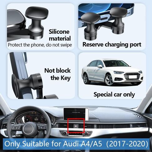 Car Phone Holder Mount for 2009 2010 2011 2012 2013 2014 2015 2016 Audi A4 A5 S4 S5 RS4 RS5 allroad Auto Accessories Interior Decoration Mobile Cell Smartphone Bracket in Saudi Arabia